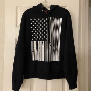 💰2for$12💰Black Tony Hawk Sweatshirt with Flag